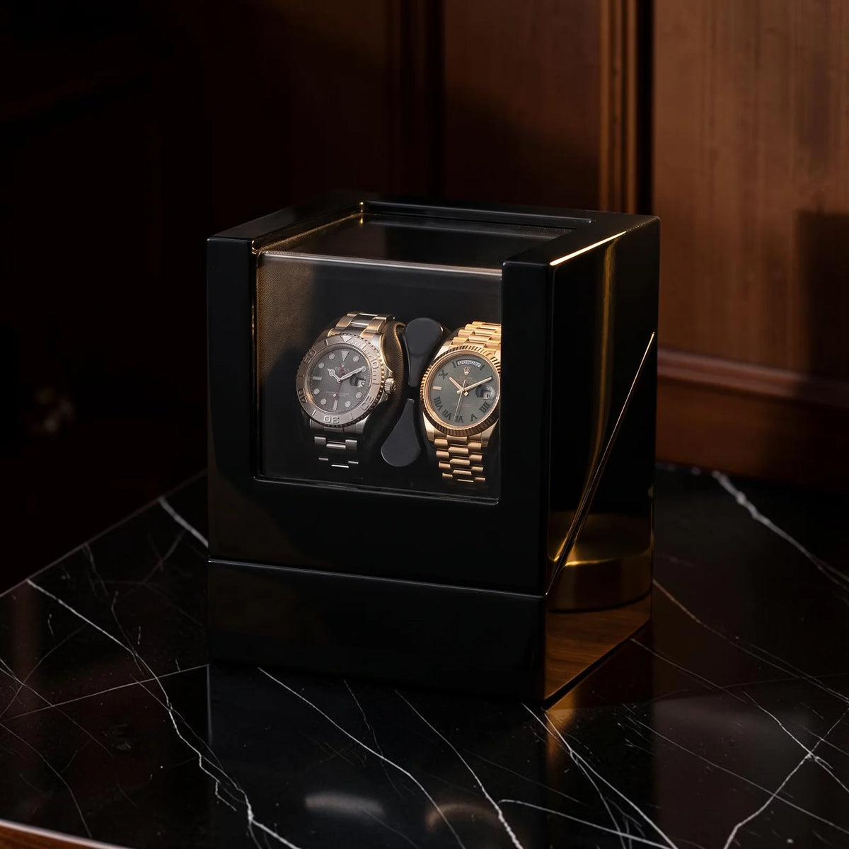 Wood Dual Watch Winder