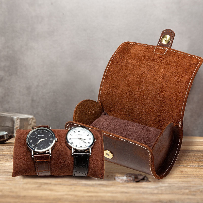 Leather Watch Case – Up to 3 Watches | Winderly