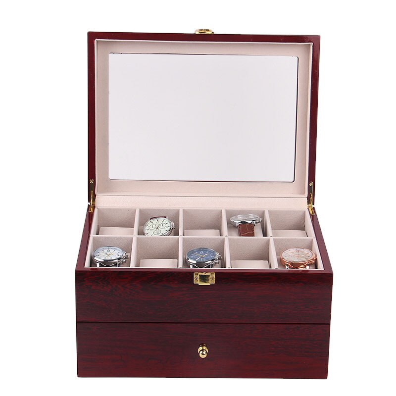 Wood Watch Box – 20 Watches, Bordeaux | Winderly
