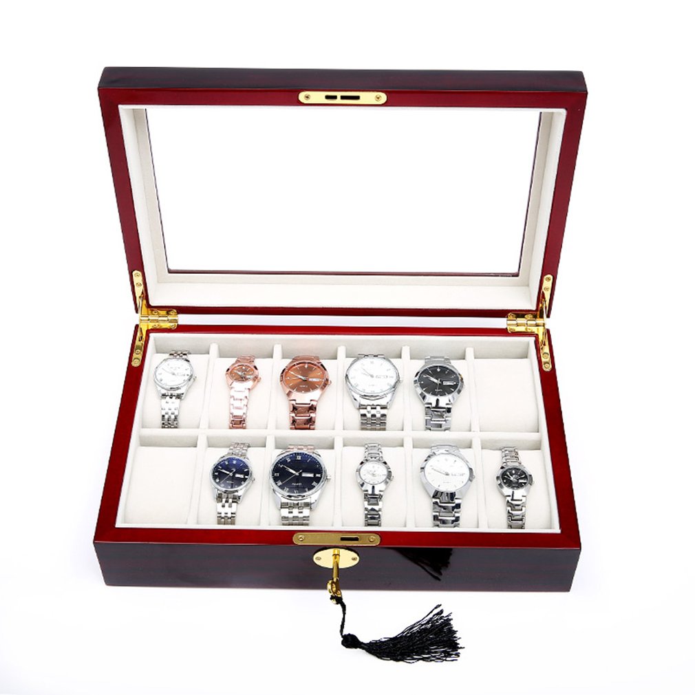 Wood Watch Box – 12 Watches, White | Winderly