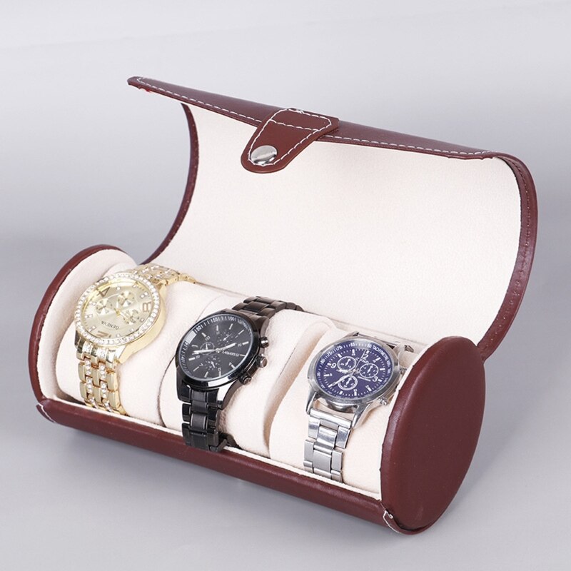 Leather Watch Case – 3 Watches, Vintage Style | Winderly