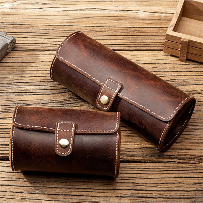 Leather Watch Case – Up to 3 Watches | Winderly