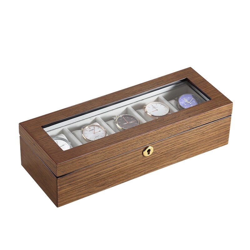 Natural Wood Watch Box – 5 Watches | Winderly