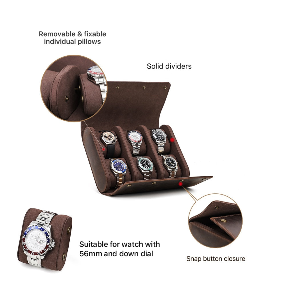 Watch Case – 6 Watches, Personalised | Winderly