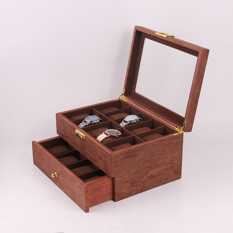 Wood Watch & Jewellery Box – 10 Watches | Winderly