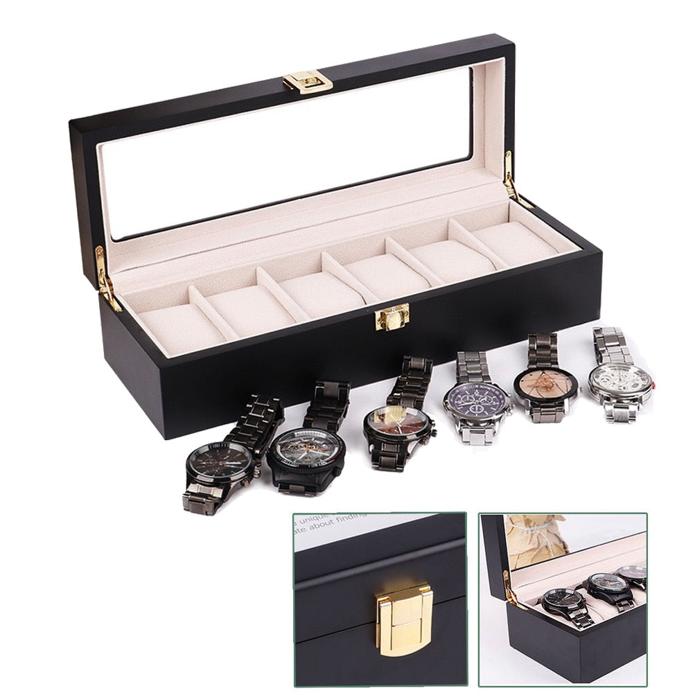 Wood Watch Box – 6 Watches | Winderly