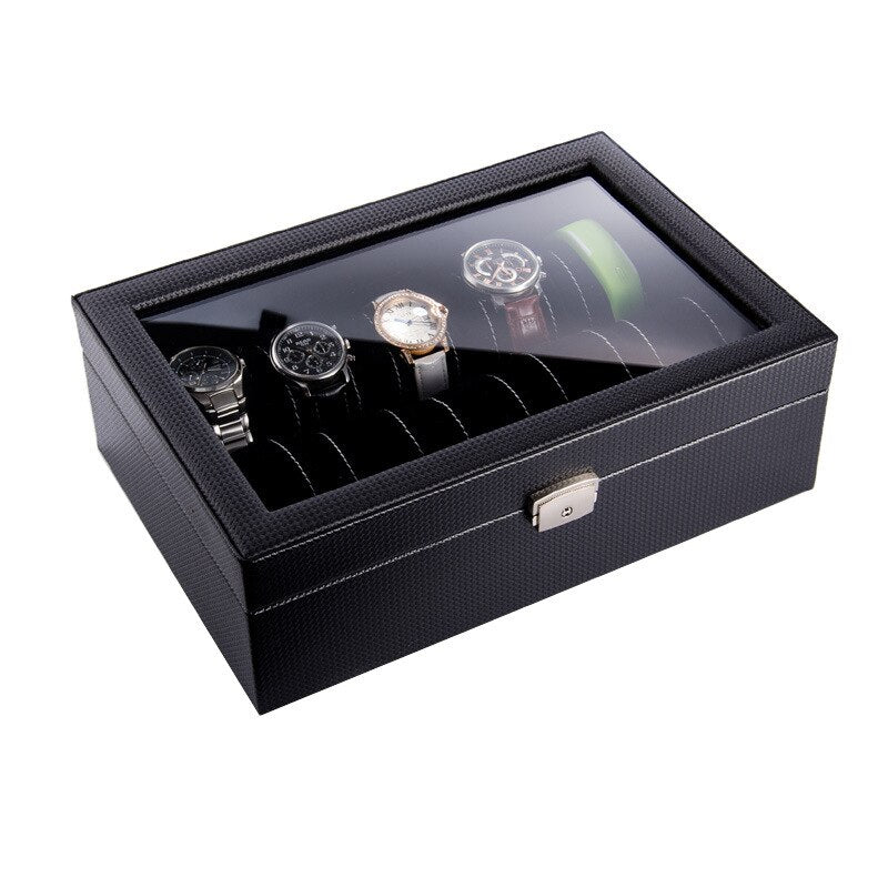 Carbon Fiber Watch Box – 10 Watches | Winderly
