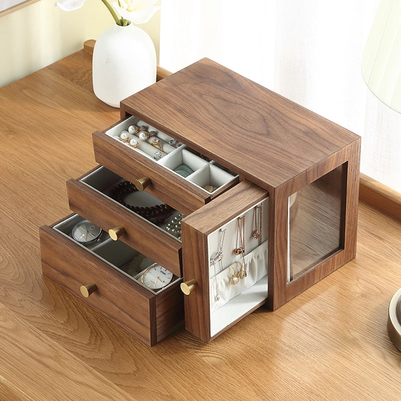 Wood Watch & Jewellery Box – 2 Watches | Winderly