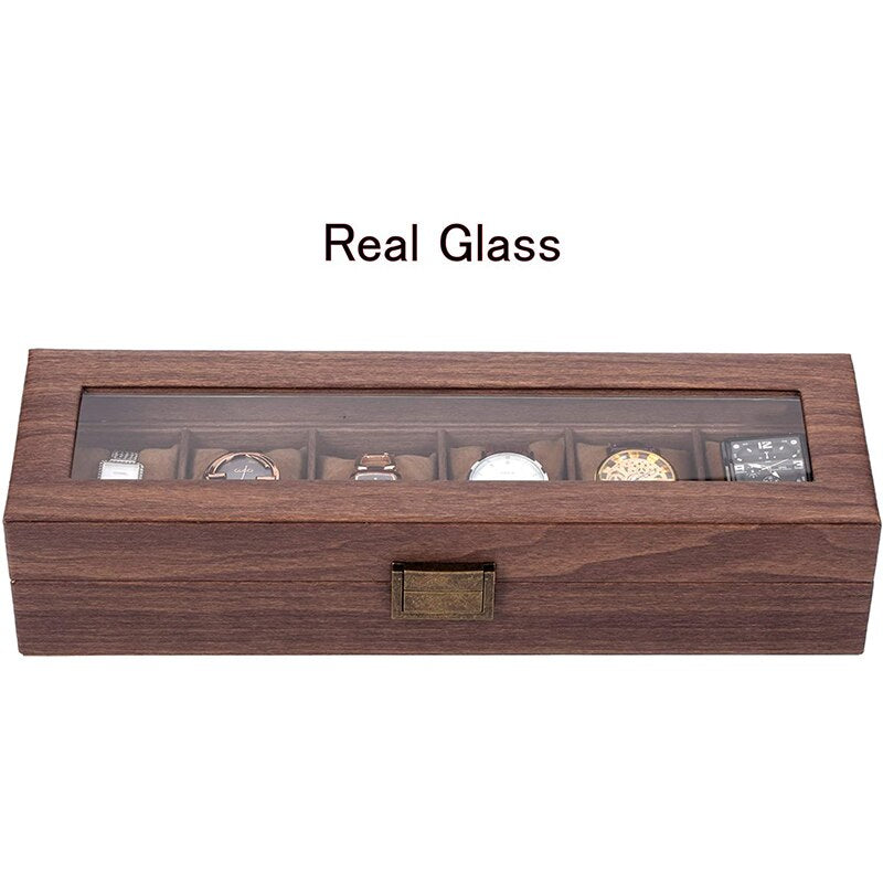Walnut Watch Box – 6 Watches, Mocha | Winderly