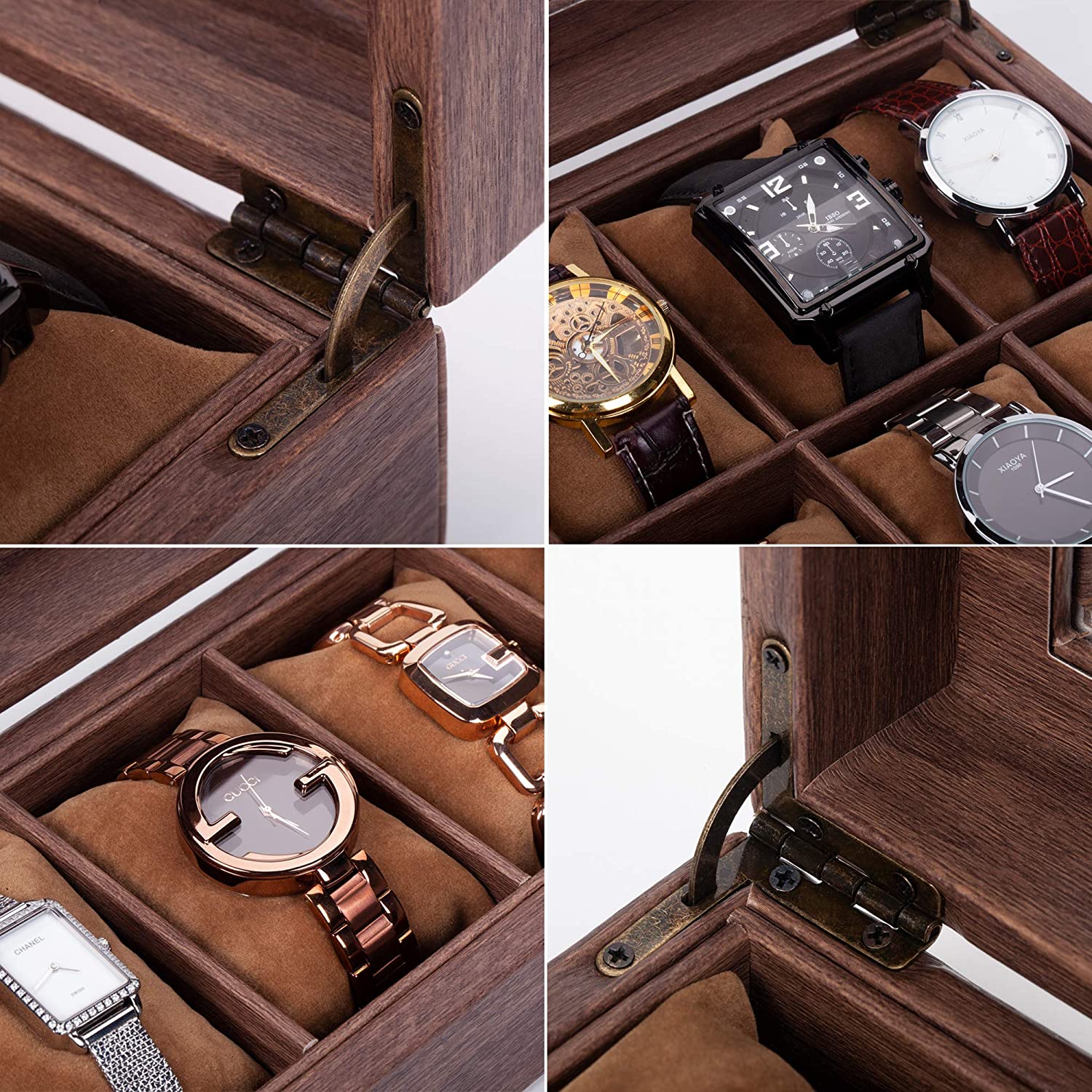 Walnut Watch Box – 6 Watches, Mocha | Winderly