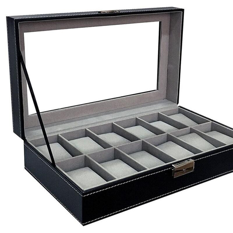 Vegan Leather Watch Box – 12 Watches | Winderly