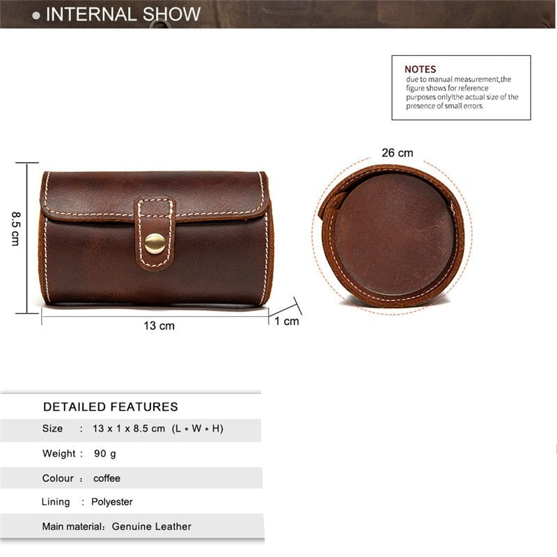 Leather Watch Case – Up to 3 Watches | Winderly