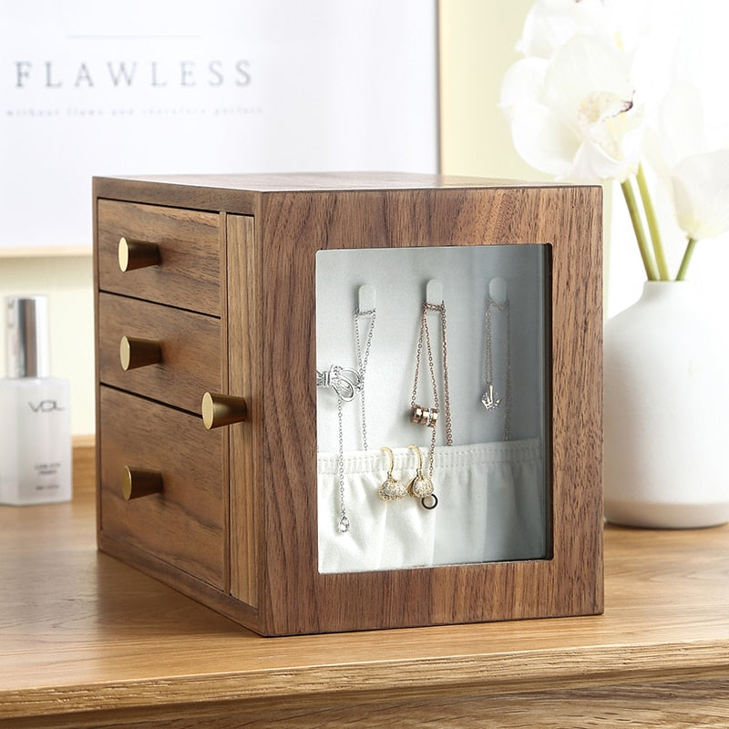 Wood Watch & Jewellery Box – 2 Watches | Winderly