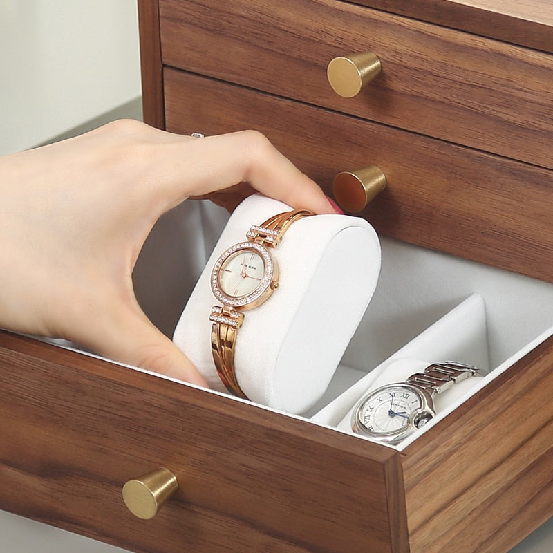 Wood Watch & Jewellery Box – 2 Watches | Winderly
