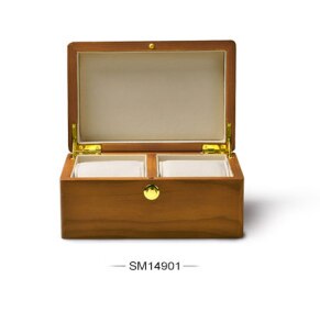 Solid Wood Watch Box – 2 Watches | Winderly