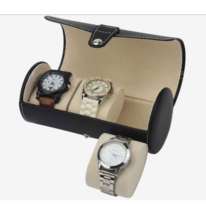 Leather Watch Case – 3 Watches, Vintage Style | Winderly