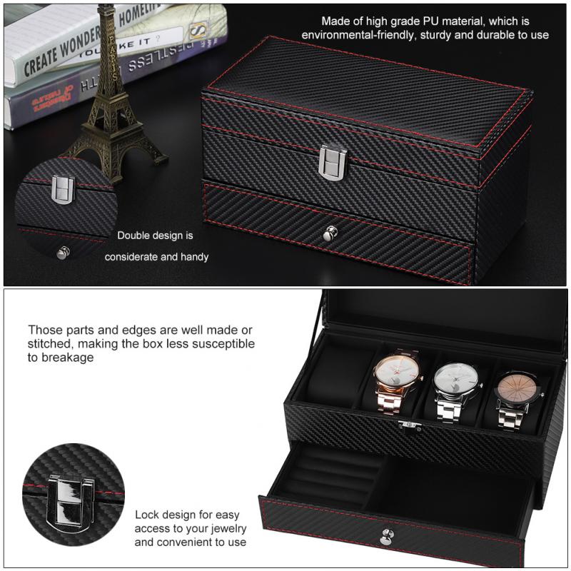 Carbon Fiber Watch Box – 4 Watches | Winderly