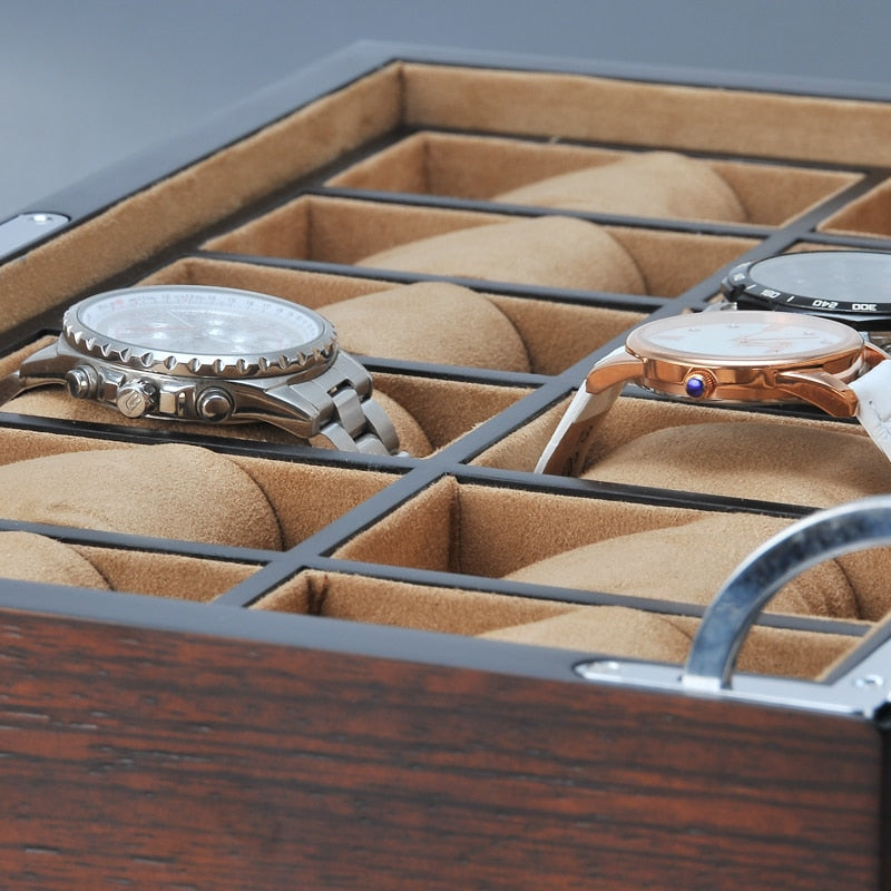 Solid Wood Watch Box – 12 Watches | Winderly
