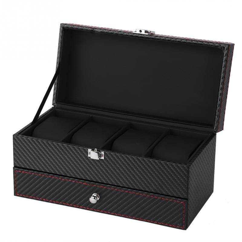 Carbon Fiber Watch Box – 4 Watches | Winderly