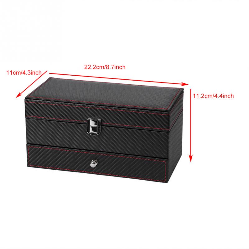 Carbon Fiber Watch Box – 4 Watches | Winderly