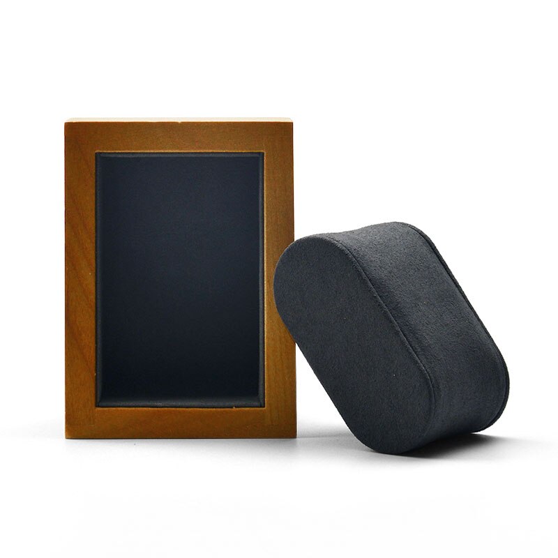 Wood & Microfiber Watch Stand – 1 Watch | Winderly