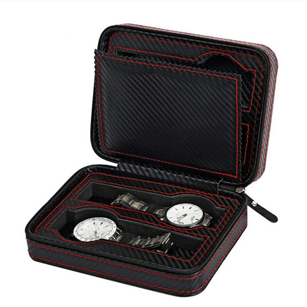 Carbon Fiber Travel Case – 2, 4 or 8 Watches | Winderly