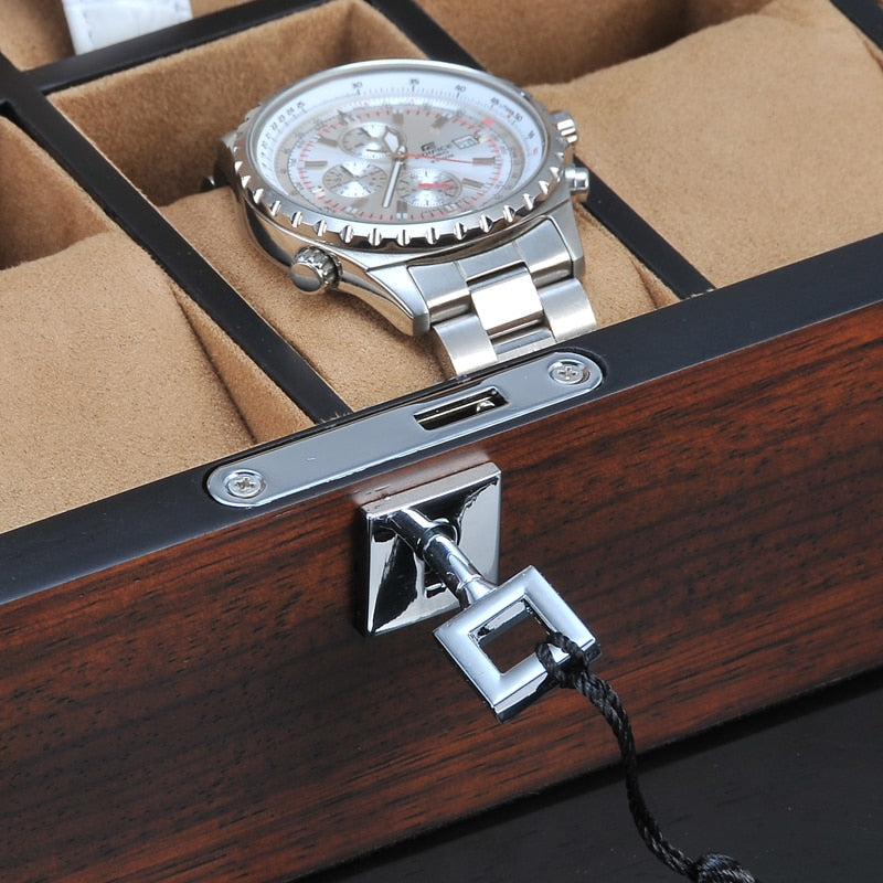 Solid Wood Watch Box – 12 Watches | Winderly