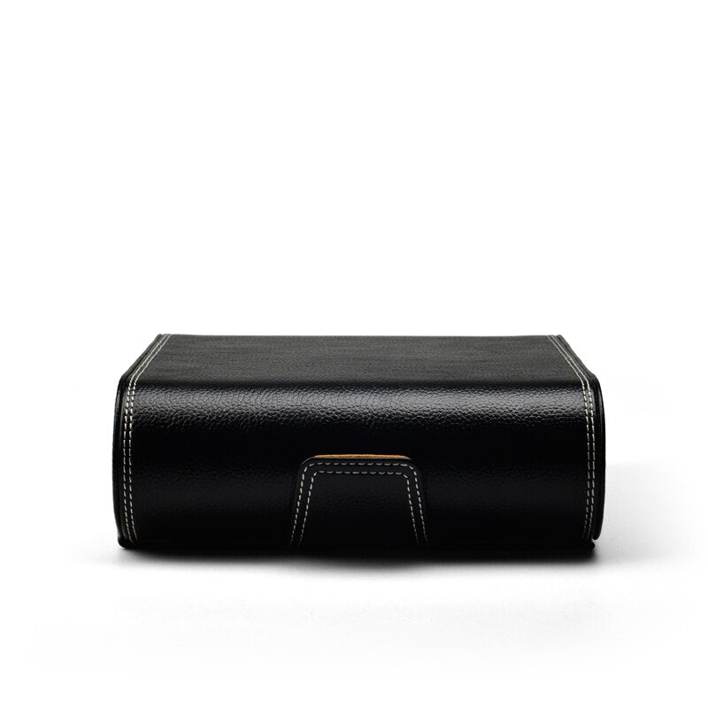 Genuine Leather Travel Case – 6 Watches | Winderly