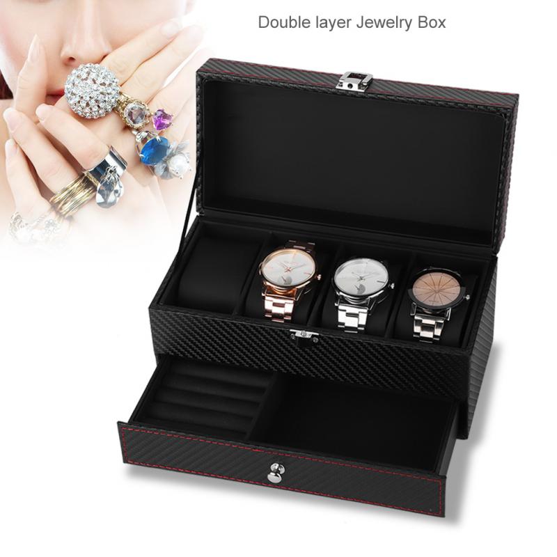 Carbon Fiber Watch Box – 4 Watches | Winderly