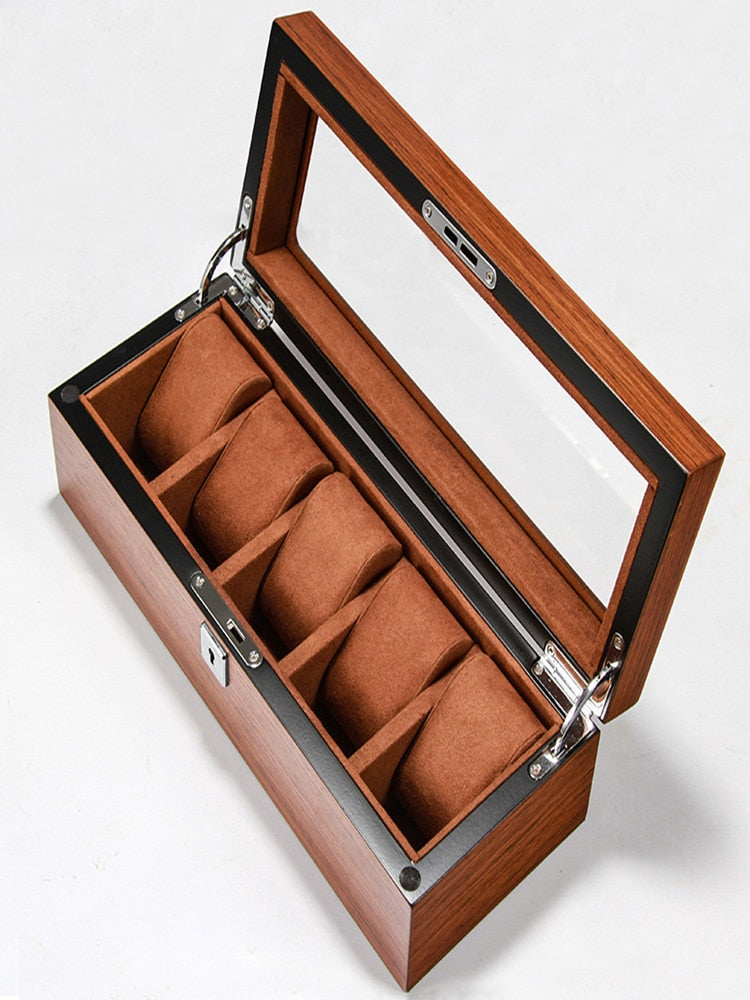 Wood Watch Box – 5 Watches | Winderly