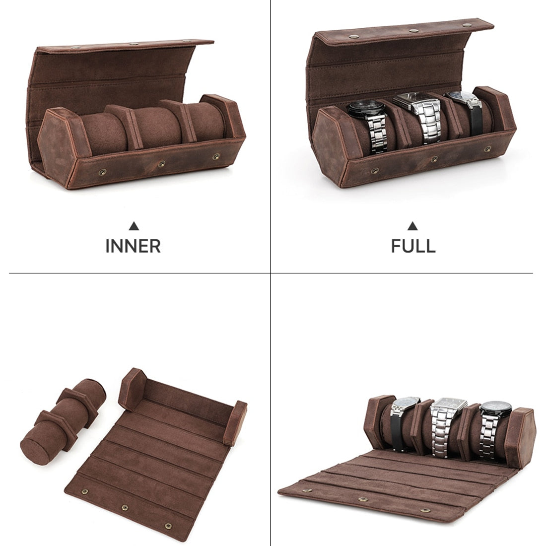 Watch Case – 3 Watches, Personalised | Winderly