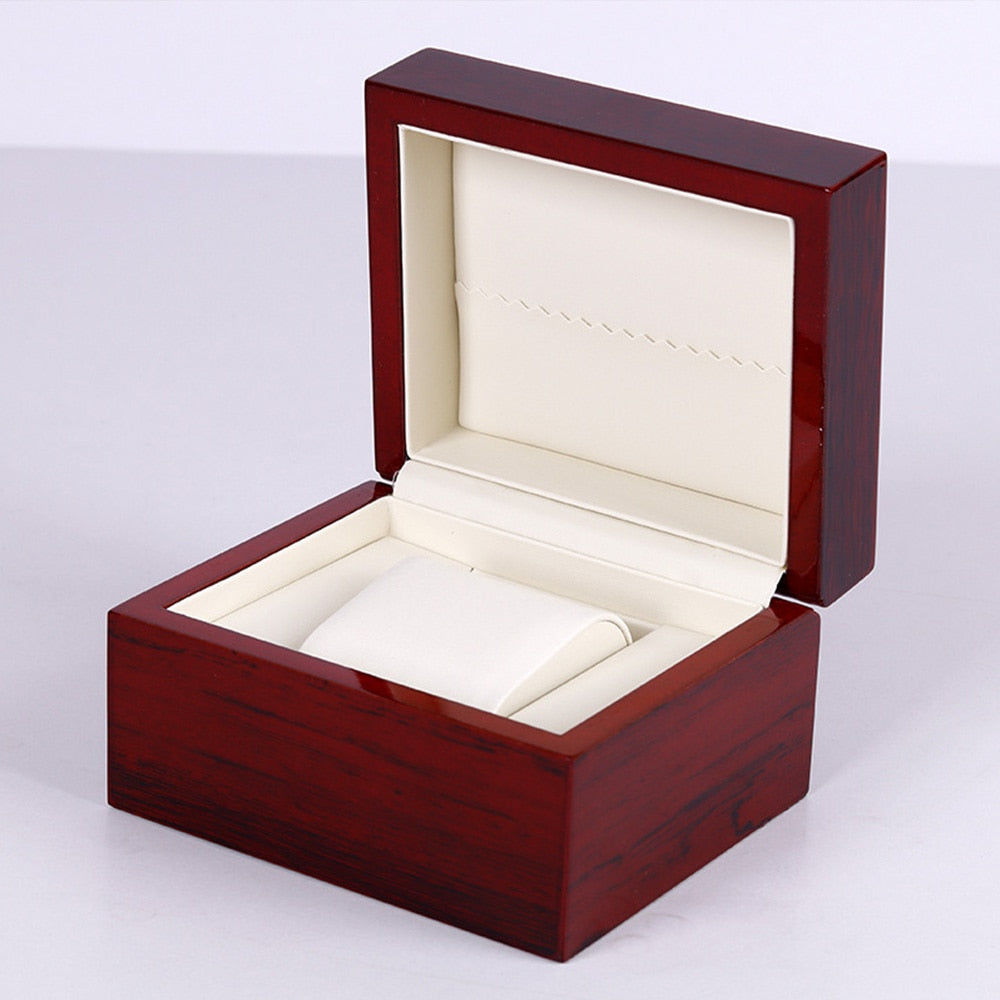 Wood Watch Box – Up to 3 Watches, Red | Winderly