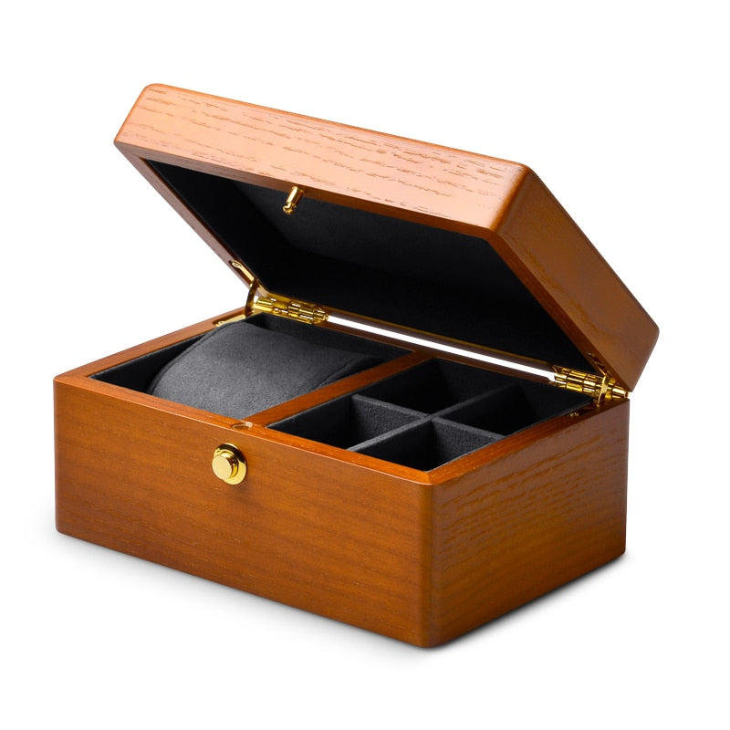 Solid Wood Watch & Jewellery Box – 1 Watch | Winderly
