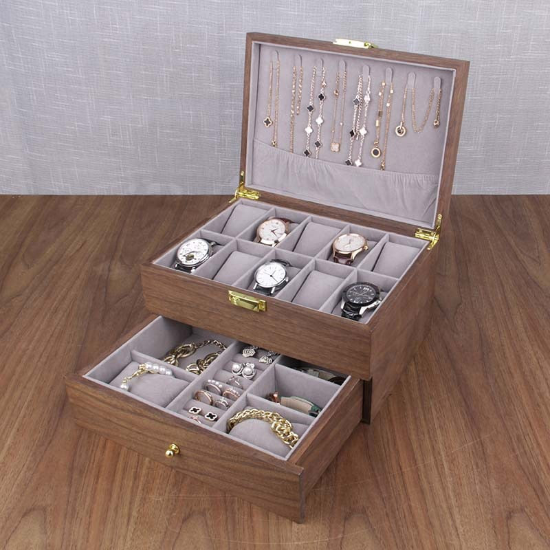 Wood Watch & Jewellery Box – 10 Watches | Winderly