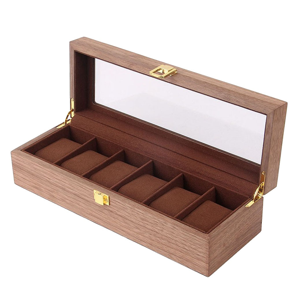 Wood Watch Box – 6 Watches, With Lock | Winderly