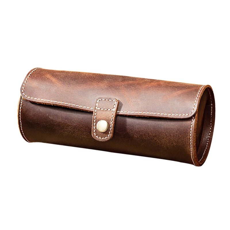 Leather Watch Case – Up to 3 Watches | Winderly