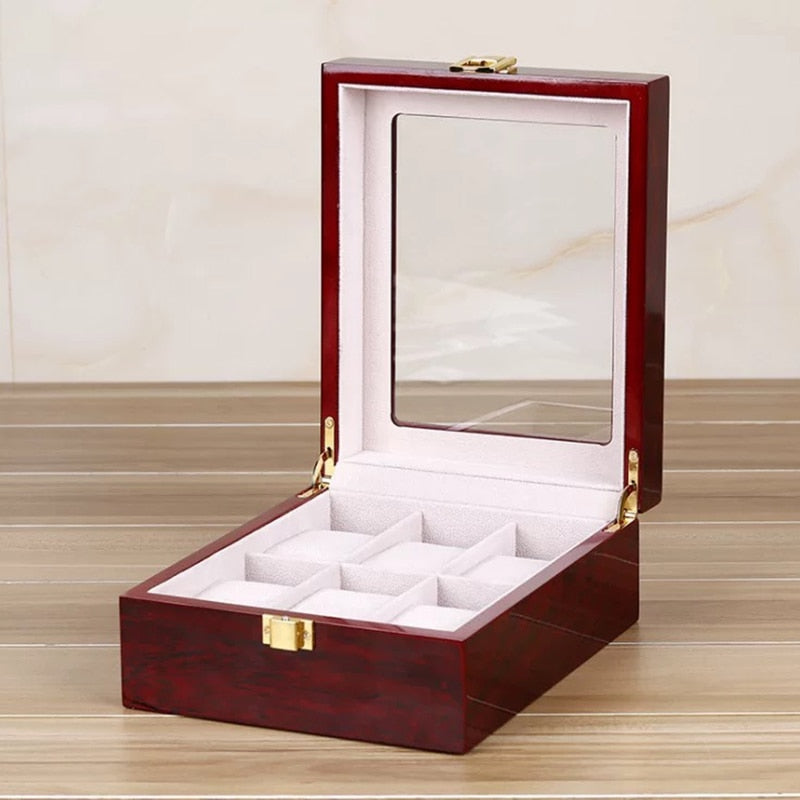 Wood Watch Box – Red | Winderly