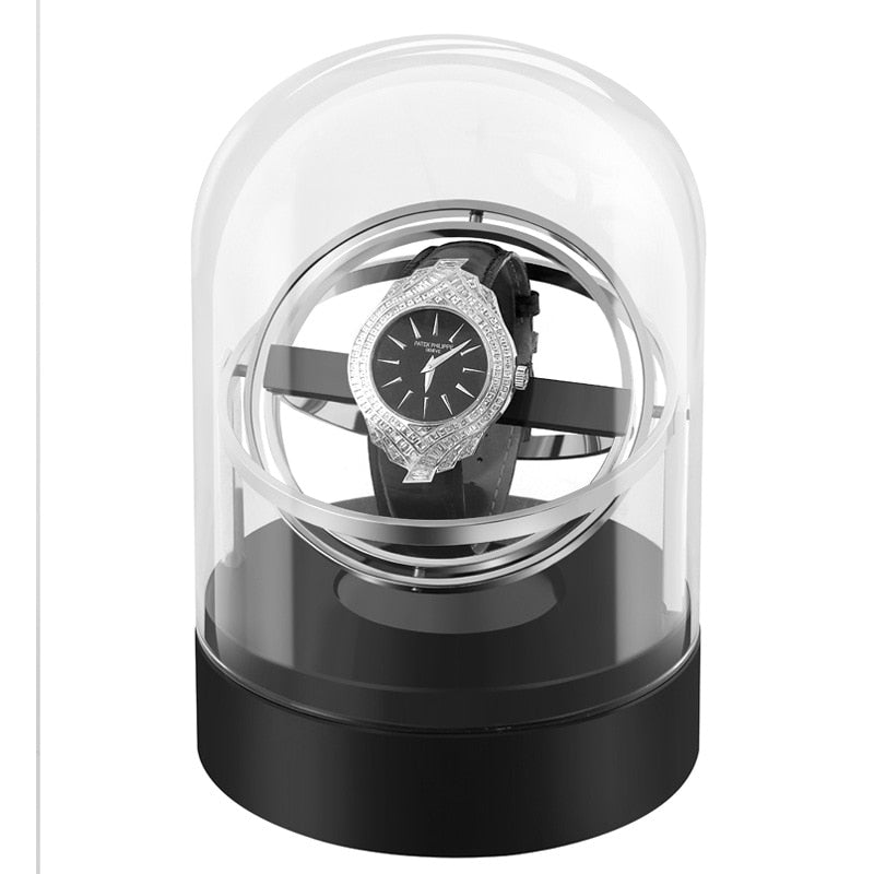 Silver Gyroscopic Watch Winder | Winderly