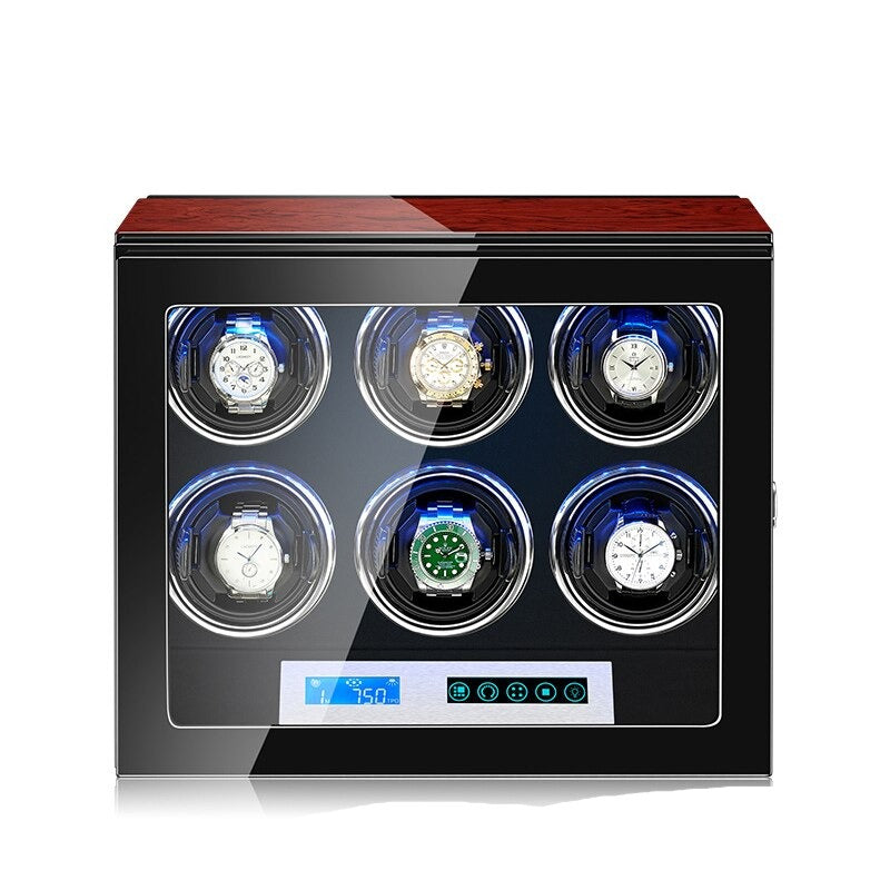 Lacquered Wood Watch Winder – 6 Watches | Winderly