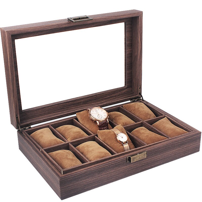 Walnut Watch Box – 10 Watches, Mocha | Winderly