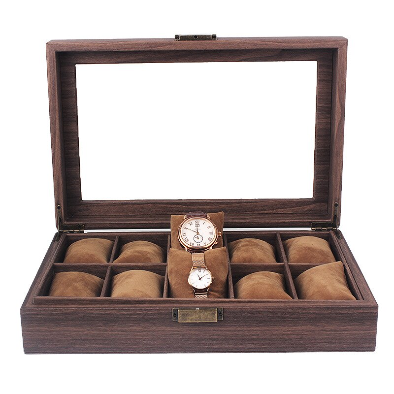 Walnut Watch Box – 10 Watches, Mocha | Winderly