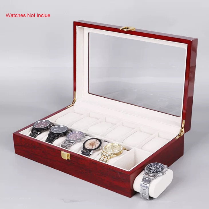 Wood Watch Box – Red | Winderly
