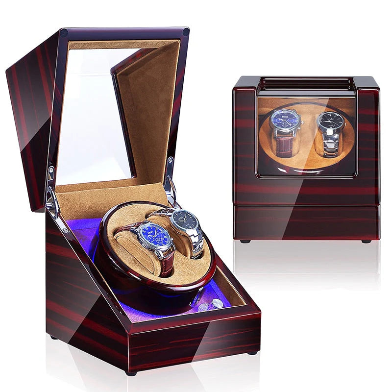 Wood Dual Watch Winder