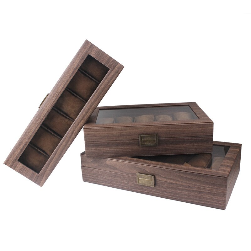 Walnut Watch Box – 10 Watches, Mocha | Winderly