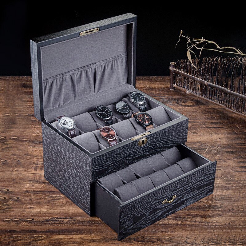 Wood Watch Box – With Lock | Winderly