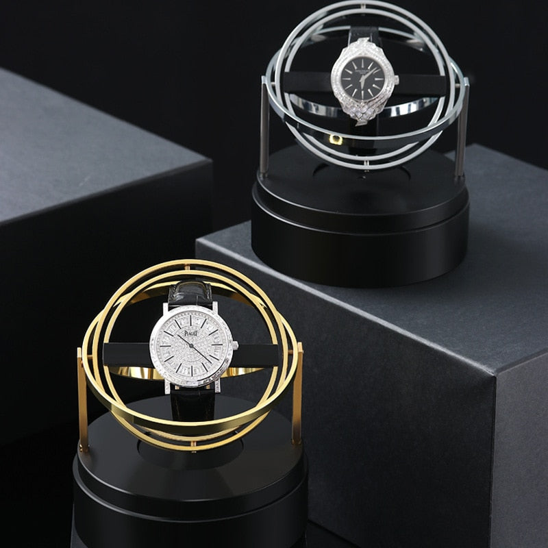 Silver Gyroscopic Watch Winder | Winderly