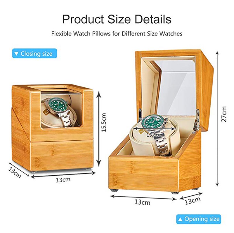 Bamboo Watch Winder – 1 Watch | Winderly