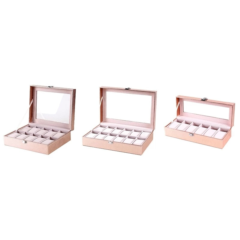 Wood Watch Box – 10 Watches, Pink | Winderly