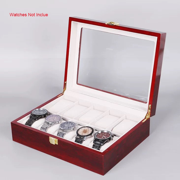 Wood Watch Box – Red | Winderly