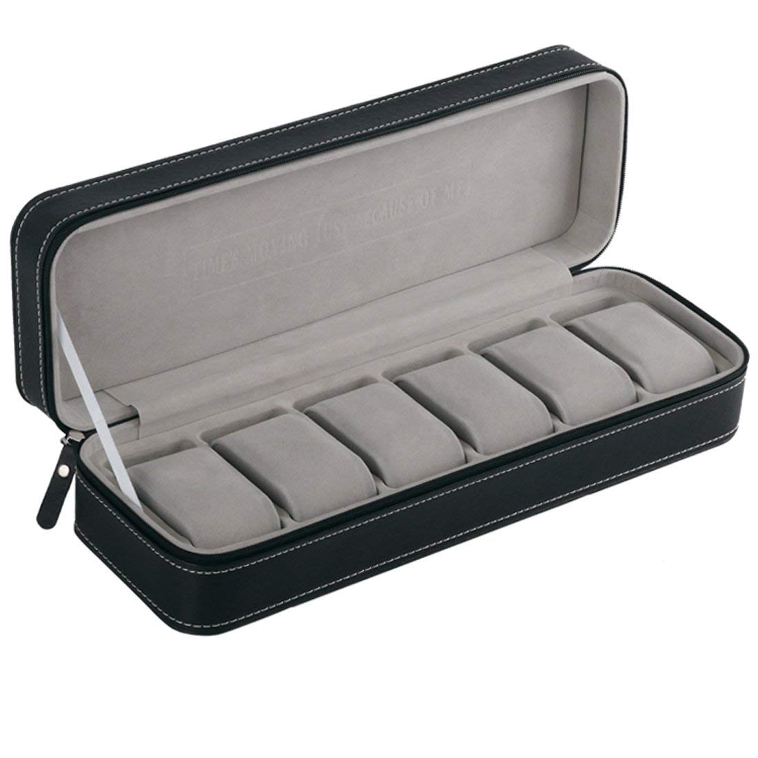 Vegan Leather Watch Box – 6 Watches | Winderly